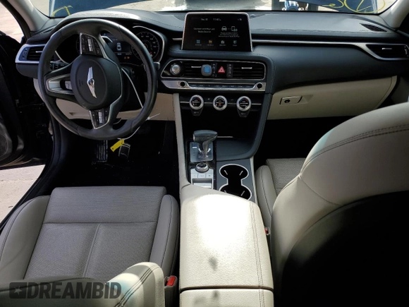 2019 Genesis G70 Advanced z VIN KMTG64LA4KU036568, wystawiony jako Copart lot #72016542 z przebiegiem 54 217 mil mil oraz . Historia ofert i sprzedaży dostępna na DreamBid. Obrazek 8.