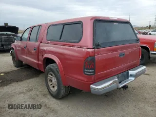 2003 Dodge Dakota SLT with VIN 1D7HL48N33S265110, listed as a Copart auction lot 41627715 with 117,682 mi miles and Salvage Title. Bid and sale history available at carsss.com. Image 2.