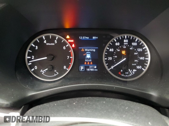 2024 Nissan Sentra S with VIN 3N1AB8BV0RY322519, listed as a Copart auction lot 57966785 with 18,780 mi miles and Clean title. Bid and sale history available at DreamBid. Image 9.