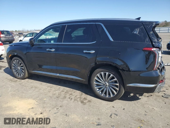2024 Hyundai Palisade Calligraphy z VIN KM8R7DGE6RU758065, wystawiony jako Copart lot #48385145 z przebiegiem 24 220 mil mil oraz Szkoda całkowita • Salvage title. Historia ofert i sprzedaży dostępna na DreamBid. Obrazek 2.