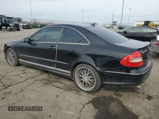 2007 Mercedes-Benz CLK-Class 5.5L with VIN WDBTJ72HX7F216515, listed as a Copart auction lot 46517705 with 149,364 mi miles and Salvage Title. Bid and sale history available at carsss.com. Image 2.