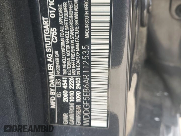 2010 Mercedes-Benz C 300 Sport z VIN WDDGF5EB6AR112535, wystawiony jako Copart lot #55605945 z przebiegiem 133 691 mil mil oraz Szkoda całkowita • Salvage title. Historia ofert i sprzedaży dostępna na DreamBid. Obrazek 12.