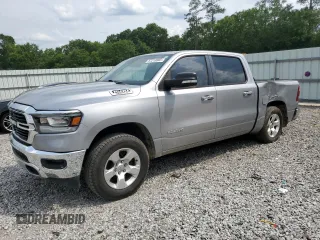 2019 Ram 1500 Big Horn with VIN 1C6RREFT1KN508504, listed as a Copart auction lot 57210865 with 122,438 mi miles and Salvage title. Bid and sale history available at DreamBid. Image 1.