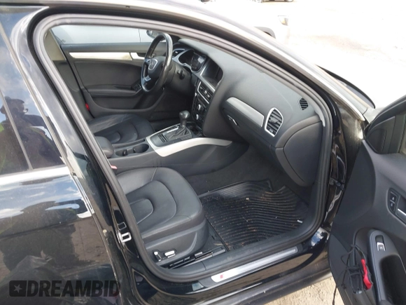 2014 Audi A4 Premium with VIN WAUAFAFLXEN040409, listed as a IAAI auction lot 41726142 with 110,383 mi miles. Bid and sale history available at carsss.com. Image 5.
