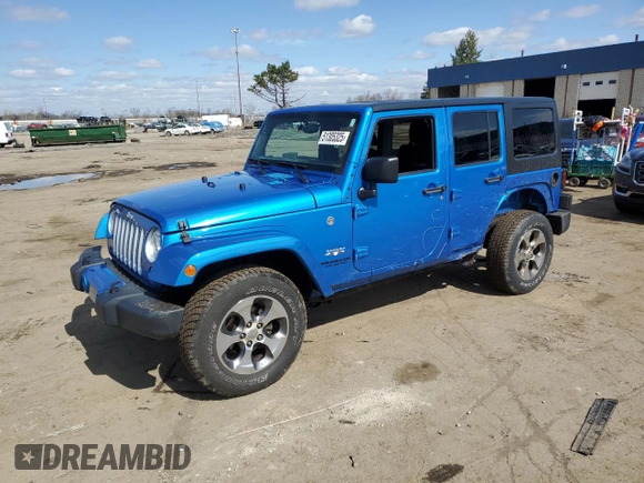 2016 Jeep Wrangler Unlimited 75th Anniversary with VIN 1C4BJWEG7GL172663, listed as a Copart auction lot 51305325 with 67,273 mi miles and Salvage Title. Bid and sale history available at carsss.com. Image 1.