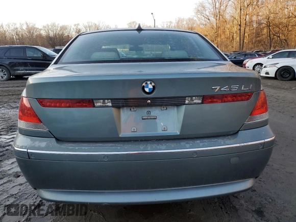 2005 BMW 7 Series 745Li с VIN WBAGN63585DS60007, выставлен на аукционе Copart как лот 42317325 с пробегом Не указан миль и Списание • Salvage title. История ставок и продаж доступна на DreamBid. Изображение 6.