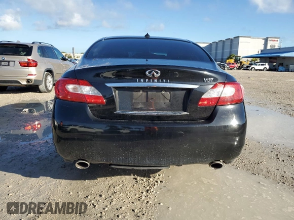2013 Infiniti M37 with VIN JN1BY1AP3DM512274, listed as a Copart auction lot 80187604 with 153,988 mi miles and Salvage Title. Bid and sale history available at carsss.com. Image 6.
