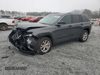 2022 Jeep Grand Cherokee Limited with VIN 1C4RJGBG6N8589278, listed as a Copart auction lot 44605595 with 39,837 mi miles and Non repairable. Bid and sale history available at DreamBid. Image 1.