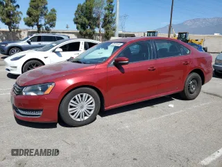 2015 Volkswagen Passat Wolfsburg Edition with VIN 1VWAT7A36FC072158, listed as a Copart auction lot 63876145 with 77,494 mi miles and Salvage title. Bid and sale history available at DreamBid. Image 1.