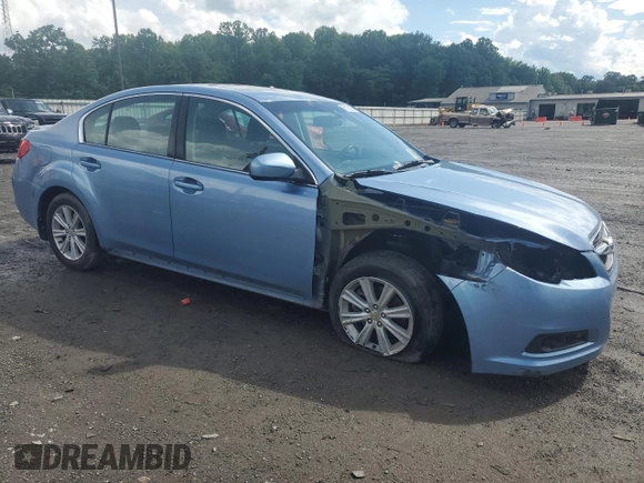2010 Subaru Legacy Premium All-Weather Anniversary with VIN 4S3BMBG67A3231657, listed as a Copart auction lot 61060025 with Not provided miles and Salvage title. Bid and sale history available at DreamBid. Image 4.