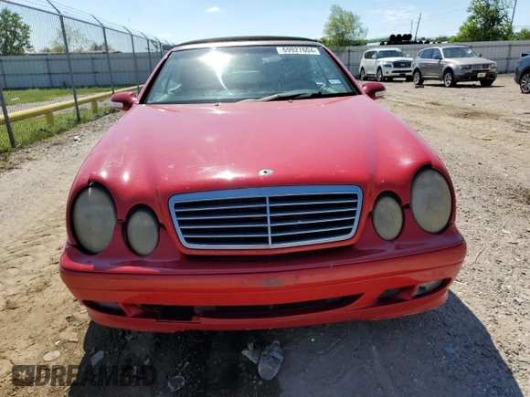 2003 Mercedes-Benz CLK-Class 3.2L with VIN WDBLK65G03T130720, listed as a Copart auction lot 69927604 with 0 mi miles and Salvage Title. Bid and sale history available at carsss.com. Image 5.