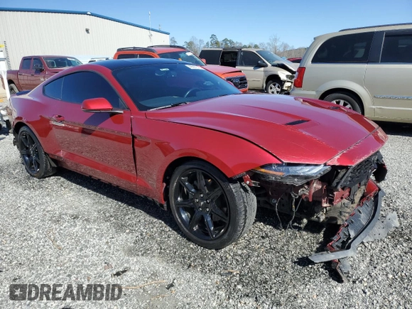 2020 Ford Mustang EcoBoost with VIN 1FA6P8TH6L5157650, listed as a Copart auction lot 49397575 with 21,843 mi miles and Salvage Title. Bid and sale history available at carsss.com. Image 4.