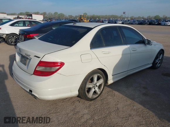 2011 Mercedes-Benz C with VIN WDDGF5EB2BA462275, listed as a IAAI auction lot 41888905 with 173,778 mi miles. Bid and sale history available at carsss.com. Image 4.