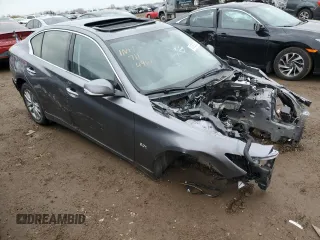 2020 Infiniti Q50 3.0t LUXE with VIN JN1EV7AR1LM254782, listed as a Copart auction lot 51922925 with Not Provided miles and Salvage Title. Bid and sale history available at carsss.com. Image 4.