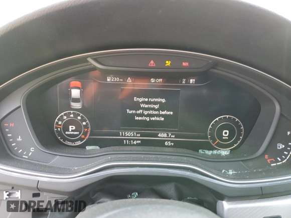 2017 Audi A4 Season of Audi Premium with VIN WAUDNAF4XHN054422, listed as a Copart auction lot 47124315 with 115,051 mi miles and Salvage Title. Bid and sale history available at carsss.com. Image 9.