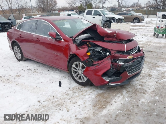 2018 Chevrolet Malibu LT with VIN 1G1ZD5ST8JF271542, listed as a IAAI auction lot 40976498 with 102,816 mi miles. Bid and sale history available at carsss.com. Image 1.