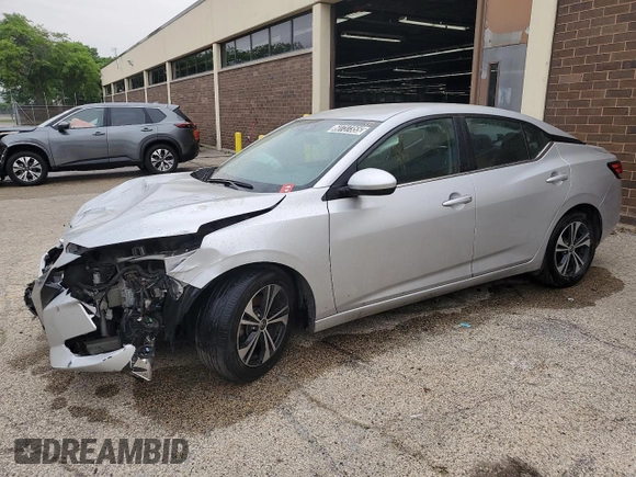 2021 Nissan Sentra SV with VIN 3N1AB8CV5MY304296, listed as a Copart auction lot 60737355 with 85,148 mi miles and Clean title. Bid and sale history available at DreamBid. Image 1.