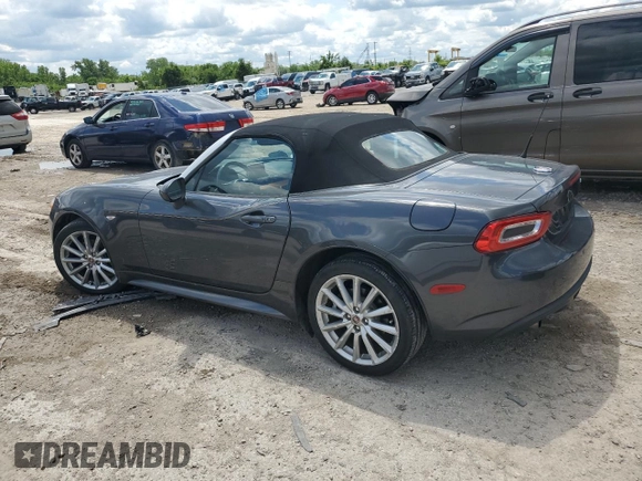 2017 FIAT 124 Spider Lusso with VIN JC1NFAEK4H0103516, listed as a Copart auction lot 57253905 with 46,291 mi miles and Salvage title. Bid and sale history available at DreamBid. Image 2.