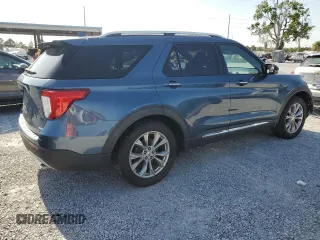2020 Ford Explorer Limited with VIN 1FMSK7FH0LGB33163, listed as a Copart auction lot 52558555 with 57,486 mi miles and Salvage Title. Bid and sale history available at carsss.com. Image 3.