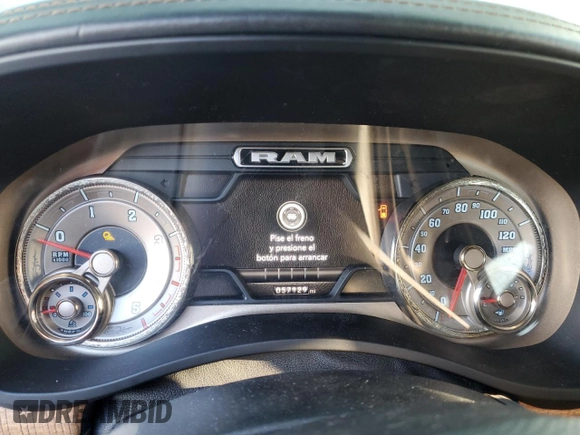 2019 Ram 3500 Longhorn with VIN 3C63RRKL5KG624249, listed as a Copart auction lot 66999644 with 57,129 mi miles and Salvage Title. Bid and sale history available at carsss.com. Image 9.