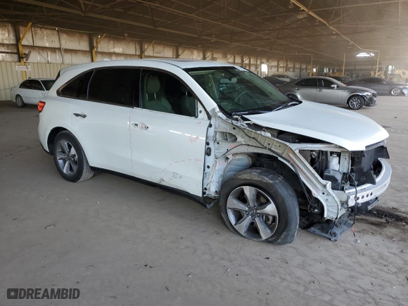 2015 Acura MDX with VIN 5FRYD3H21FB012536, listed as a Copart auction lot 86918994 with 147,002 mi miles and Salvage Title. Bid and sale history available at carsss.com. Image 4.