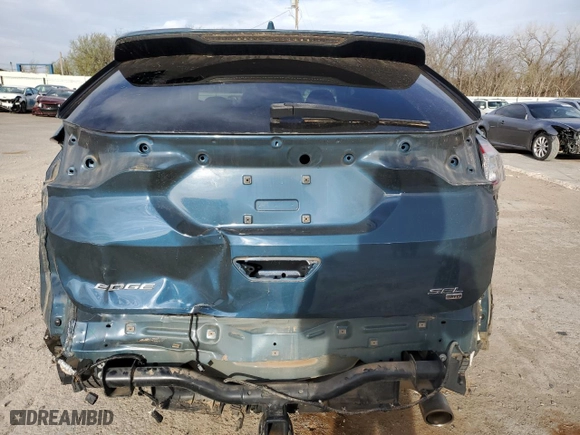 2016 Ford Edge SEL with VIN 2FMPK4J89GBB11249, listed as a Copart auction lot 49319435 with 101,623 mi miles and Salvage Title. Bid and sale history available at carsss.com. Image 6.