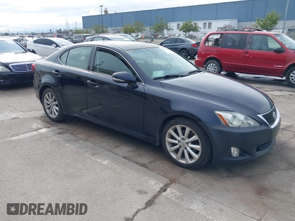 2009 Lexus IS 250 with VIN JTHBK262195104051, listed as a IAAI auction lot 41560910 with 222,113 mi miles. Bid and sale history available at carsss.com. Image 1.