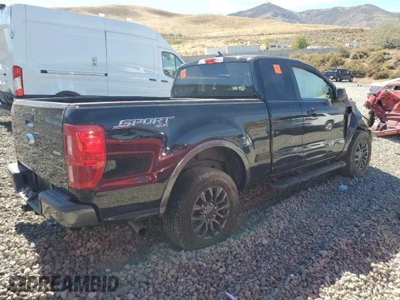 2019 Ford Ranger XL with VIN 1FTER1FH0KLA83106, listed as a Copart auction lot 72640274 with 46,075 mi miles and Salvage Title. Bid and sale history available at DreamBid. Image 3.