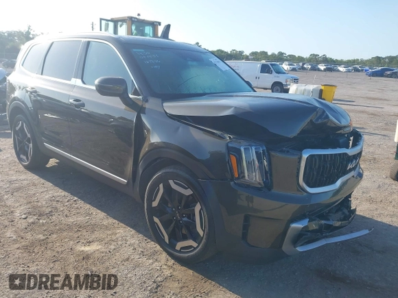 2023 Kia Telluride EX X-Line with VIN 5XYP3DGC2PG354460, listed as a IAAI auction lot 42123098 with 21,368 mi miles and . Bid and sale history available at DreamBid. Image 1.