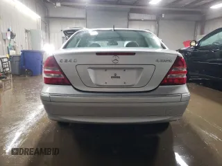 2005 Mercedes-Benz C 240 with VIN WDBRF81J65F678895, listed as a Copart auction lot 48112075 with 71,060 mi miles and Salvage Title. Bid and sale history available at DreamBid. Image 6.