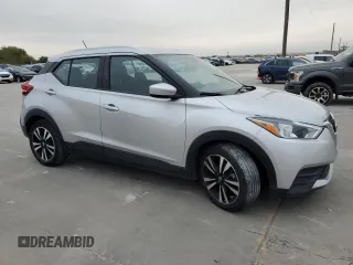 2020 Nissan Kicks SV with VIN 3N1CP5CV5LL484299, listed as a Copart auction lot 79484214 with 77,315 mi miles and Salvage Title. Bid and sale history available at DreamBid. Image 4.