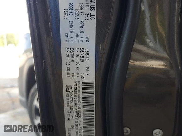 2018 Jeep Compass Limited z VIN 3C4NJCCBXJT361662, wystawiony jako Copart lot #57085315 z przebiegiem 61 815 mil mil oraz Szkoda całkowita • Salvage title. Historia ofert i sprzedaży dostępna na DreamBid. Obrazek 12.