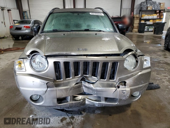 2007 Jeep Compass Sport with VIN 1J8FT47W27D119313, listed as a Copart auction lot 43165635 with 73,267 mi miles and Salvage Title. Bid and sale history available at carsss.com. Image 5.