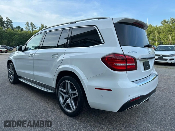 2018 Mercedes-Benz GLS 550 with VIN 4JGDF7DE4JA999468, listed as a Copart auction lot 62771725 with 164,613 mi miles and Clean title. Bid and sale history available at DreamBid. Image 3.