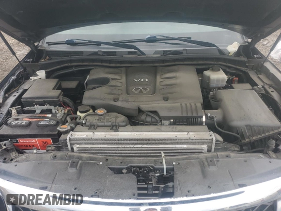 2017 Infiniti QX80 with VIN JN8AZ2NF7H9644383, listed as a Copart auction lot 49995815 with Not provided miles and Clean title. Bid and sale history available at DreamBid. Image 12.