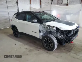 2019 Jeep Compass Trailhawk with VIN 3C4NJDDB2KT739530, listed as a Copart auction lot 55241795 with 80,541 mi miles and Salvage title. Bid and sale history available at DreamBid. Image 4.