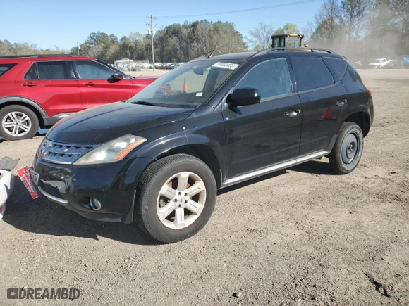 2006 Nissan Murano S with VIN JN8AZ08T36W420077, listed as a Copart auction lot 50002455 with 187,172 mi miles and Clean Title. Bid and sale history available at carsss.com. Image 1.
