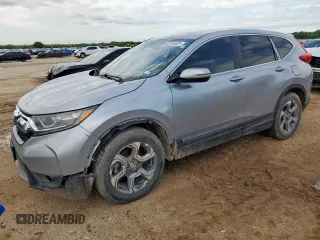 2019 Honda CR-V EX-L with VIN 5J6RW1H88KA020400, listed as a Copart auction lot 60153525 with 92,060 mi miles and Salvage title. Bid and sale history available at DreamBid. Image 1.