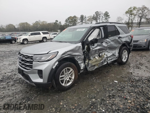 2025 Ford Explorer Active with VIN 1FMUK7DH9SGA26994, listed as a Copart auction lot 50146565 with 4,471 mi miles and Salvage Title. Bid and sale history available at carsss.com. Image 1.