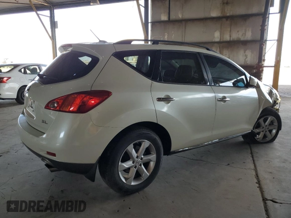 2009 Nissan Murano SL z VIN JN8AZ18U89W023807, wystawiony jako Copart lot #63480805 z przebiegiem 125 394 mil mil oraz Szkoda całkowita • Salvage title. Historia ofert i sprzedaży dostępna na DreamBid. Obrazek 3.