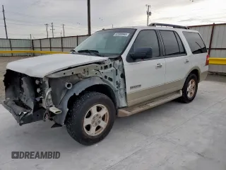 2008 Ford Expedition Eddie Bauer with VIN 1FMFU17578LA68145, listed as a Copart auction lot 62989965 with 119,841 mi miles and Salvage title. Bid and sale history available at DreamBid. Image 1.