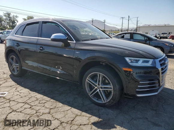 2018 Audi SQ5 Premium Plus with VIN WA1A4AFY6J2211473, listed as a Copart auction lot 60743074 with Not Provided miles and Salvage Title. Bid and sale history available at DreamBid. Image 4.