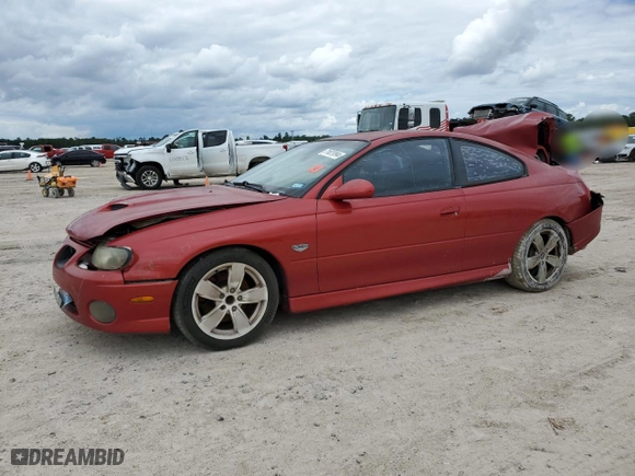 2006 Pontiac GTO with VIN 6G2VX12U66L564449, listed as a Copart auction lot 71022094 with NaN miles and Salvage Title. Bid and sale history available at carsss.com. Image 1.