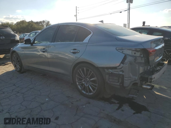 2019 Infiniti Q50 Luxe with VIN JN1EV7APXKM518952, listed as a Copart auction lot 74633794 with 39,454 mi miles and Salvage title. Bid and sale history available at DreamBid. Image 2.