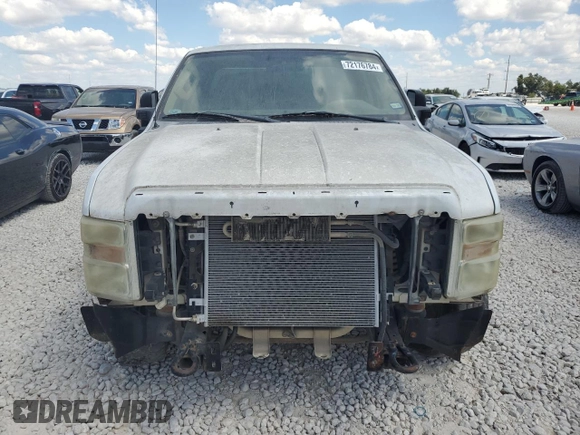 2009 Ford Super Duty F-250 XL with VIN 1FTNX20579EA28886, listed as a Copart auction lot 72176784 with 183,992 mi miles and Salvage Title. Bid and sale history available at carsss.com. Image 5.