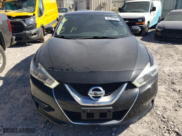 2017 Nissan Maxima Platinum with VIN 1N4AA6AP4HC417556, listed as a Copart auction lot 46187505 with 81,728 mi miles and Salvage Title. Bid and sale history available at carsss.com. Image 5.