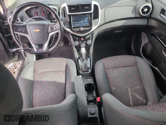 2017 Chevrolet Sonic LT with VIN 1G1JD6SB8H4104808, listed as a Copart auction lot 43740025 with 76,731 mi miles and Salvage Title. Bid and sale history available at carsss.com. Image 8.