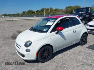 2015 FIAT 500 Pop with VIN 3C3CFFAR5FT663043, listed as a IAAI auction lot 42037387 with 65,266 mi miles. Bid and sale history available at carsss.com. Image 17.