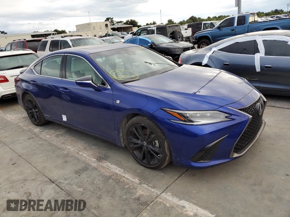 2022 Lexus ES 300h F Sport with VIN 58AGA1C12NU017408, listed as a Copart auction lot 74771444 with 11,885 mi miles and Salvage title. Bid and sale history available at DreamBid. Image 4.