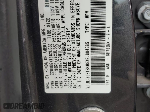 2014 Acura RDX Technology with VIN 5J8TB4H5XEL004885, listed as a Copart auction lot 64874725 with 193,508 mi miles and Clean title. Bid and sale history available at DreamBid. Image 14.